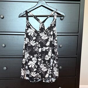 Pink Republic Black and White Floral Camisole